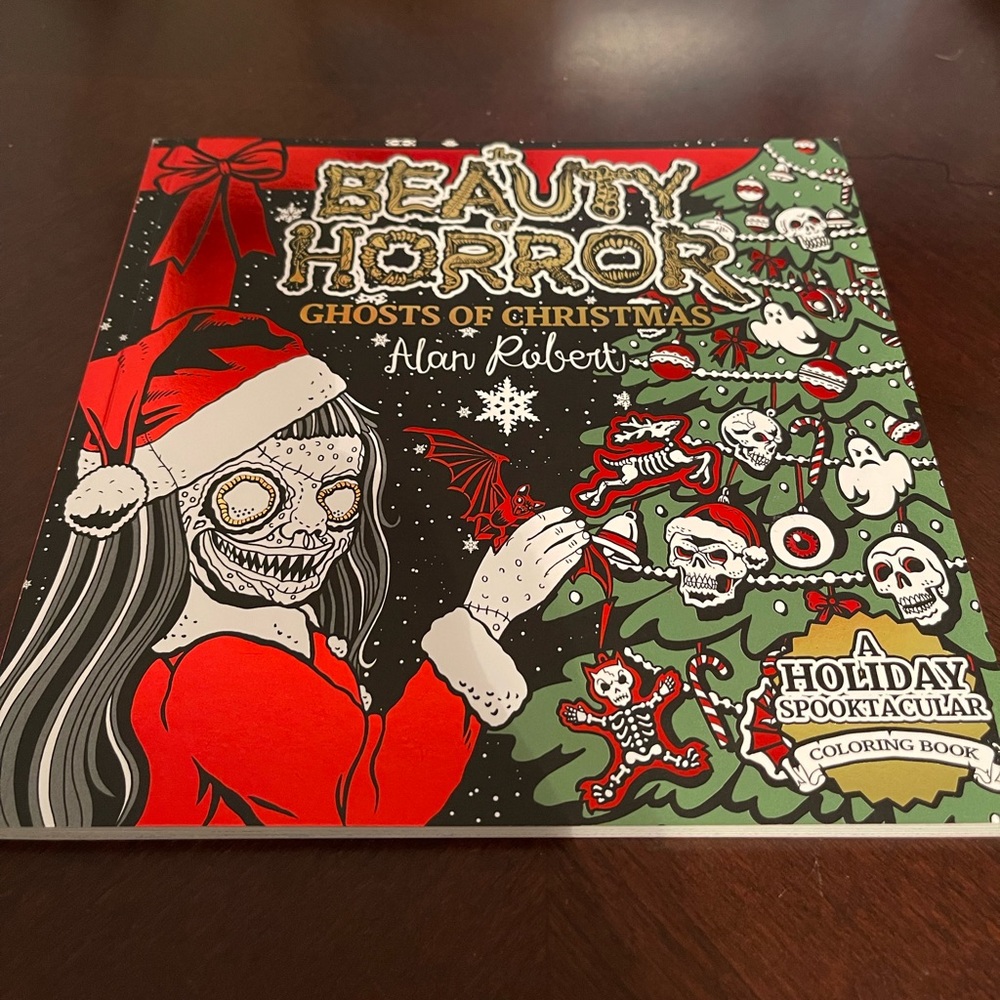 The Beauty of Horror Christmas Adult Coloring Book